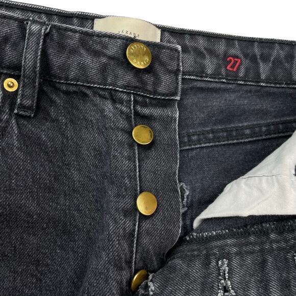 SEZANE Le Brut Sexy Jean Women's Size 27 Black - Picture 4 of 10